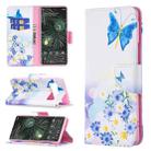 For Google Pixel 6 Pro Colored Drawing Pattern Horizontal Flip Phone Leather Case with Holder & Card Slots & Wallet(Butterfly Love) - 1