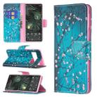 For Google Pixel 6 Pro Colored Drawing Pattern Horizontal Flip Phone Leather Case with Holder & Card Slots & Wallet(Plum Blossom) - 1