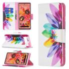 For Google Pixel 6 Colored Drawing Pattern Horizontal Flip Phone Leather Case with Holder & Card Slots & Wallet(Sun Flower) - 1