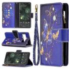 For Google Pixel 6 Pro Colored Drawing Pattern Zipper Horizontal Flip Phone Leather Case with Holder & Card Slots & Wallet(Purple Butterfly) - 1