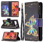 For Google Pixel 6 Colored Drawing Pattern Zipper Horizontal Flip Phone Leather Case with Holder & Card Slots & Wallet(Big Butterfly) - 1