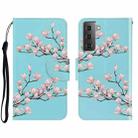 For Samsung Galaxy S22+ 5G 3D Colored Drawing Horizontal Flip Leather Phone Case(Magnolia) - 1