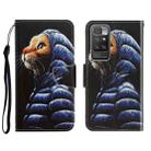 For Xiaomi Redmi 10 3D Colored Drawing Horizontal Flip Leather Phone Case(Down Jacket Cat) - 1