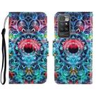 For Xiaomi Redmi 10 3D Colored Drawing Horizontal Flip Leather Phone Case(Mandala) - 1