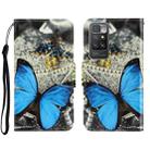 For Xiaomi Redmi 10 3D Colored Drawing Horizontal Flip Leather Phone Case(A Butterfly) - 1