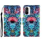 For Xiaomi Redmi K40 3D Colored Drawing Horizontal Flip Leather Phone Case(Mandala) - 1