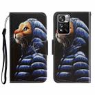 For Xiaomi Redmi Note 11 Pro 3D Colored Drawing Horizontal Flip Leather Phone Case(Down Jacket Cat) - 1