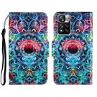For Xiaomi Redmi Note 11 Pro 3D Colored Drawing Horizontal Flip Leather Phone Case(Mandala) - 1