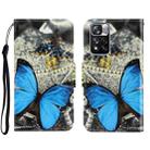 For Xiaomi Redmi Note 11 Pro 3D Colored Drawing Horizontal Flip Leather Phone Case(A Butterfly) - 1