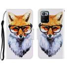 For Xiaomi Redmi Note 10 Pro 5G 3D Colored Drawing Horizontal Flip Leather Phone Case(Fox) - 1