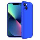 For iPhone 13 mini GKK Three Stage Splicing Full Coverage PC Phone Case (Blue) - 1