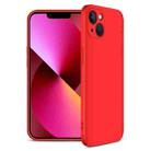 For iPhone 13 GKK Three Stage Splicing Full Coverage PC Phone Case(Red) - 1
