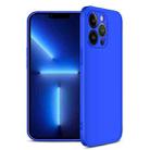 For iPhone 13 Pro Max GKK Three Stage Splicing Full Coverage PC Phone Case (Blue) - 1