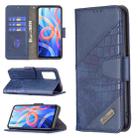 For Xiaomi Redmi Note 11 5G /Note 11T 5G/Poco M4 Pro 5G Matching Color Crocodile Texture Horizontal Flip Leather Phone Case with Wallet & Holder & Card Slots(Blue) - 1