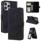 For iPhone 13 Pro Skin Feel Horizontal Flip Leather Phone Case (Black) - 1