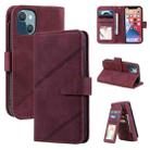 For iPhone 13 Skin Feel Horizontal Flip Leather Phone Case(Red) - 1