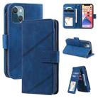 For iPhone 13 Skin Feel Horizontal Flip Leather Phone Case(Blue) - 1