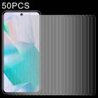 50 PCS 0.26mm 9H 2.5D Tempered Glass Film For vivo T1 - 1