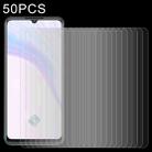 50 PCS 0.26mm 9H 2.5D Tempered Glass Film For vivo X50 Lite - 1