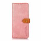 For OnePlus 9RT 5G KHAZNEH Dual-color Cowhide Texture Flip Leather Phone Case(Rose Gold) - 2