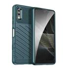 For Sony Xperia Ace II Thunderbolt Shockproof TPU Soft Phone Case(Green) - 1