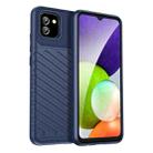 For Samsung Galaxy A03 164mm EU Version Thunderbolt Shockproof TPU Soft Phone Case(Blue) - 1