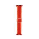 Adjustable Striped Woven Nylon Strap Watch Band For Apple Watch Series 9&8&7 41mm / SE 3&SE 2&6&SE&5&4 40mm / 3&2&1 38mm(Red) - 1