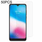 50 PCS 0.26mm 9H 2.5D Tempered Glass Film For Alcatel 3X - 1