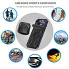 For iPhone 13 Kickstand Detachable Armband Phone Case(Purple) - 7