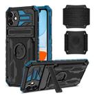 For iPhone 11 Kickstand Detachable Armband Phone Case (Blue) - 1