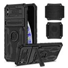 For iPhone XS Max Kickstand Detachable Armband Phone Case(Black) - 1