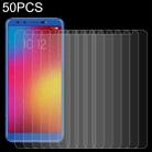 50 PCS 0.26mm 9H 2.5D Tempered Glass Film For Lenovo K9 - 1