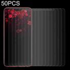 50 PCS 0.26mm 9H 2.5D Tempered Glass Film For OPPO F7 - 1