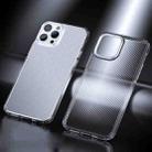 Ice Crystal Carbon Fiber Phone Case For iPhone 13 Pro Max(Transparent) - 1