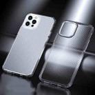 Ice Crystal Carbon Fiber Phone Case For iPhone 12 Pro Max(Transparent) - 1