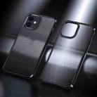 For iPhone 11 Ice Crystal Carbon Fiber Phone Case (Black) - 1