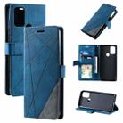 For Motorola Moto G Stylus 2021  Skin Feel Splicing Horizontal Flip Leather Phone Case(Blue) - 1