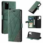 For Motorola Moto G Stylus 2021  Skin Feel Splicing Horizontal Flip Leather Phone Case(Green) - 1