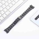 For Samsung Galaxy Watch4 40mm / 44mm Three-bead Small Waist Steel Strap Watch Band(Black) - 1