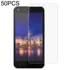 50 PCS 0.26mm 9H 2.5D Tempered Glass Film For Tecno WX4 - 1