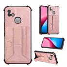 Dream Card Holder Leather Phone Case For Infinx Hot 10i(Rose Gold) - 1