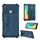 Dream Card Holder Leather Phone Case For Tecno Pop 4(Blue) - 1