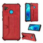 Dream Card Holder Leather Phone Case For Tecno Pop 5(Red) - 1