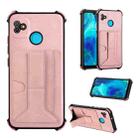 Dream Card Holder Leather Phone Case For Tecno Pop 5(Rose Gold) - 1