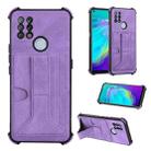 Dream Card Holder Leather Phone Case For Tecno Pova / LD7(Purple) - 1