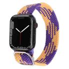 Nylon Braid Strap Watch Band For Apple Watch Series 9&8&7 41mm / SE 3&SE 2&6&SE&5&4 40mm / 3&2&1 38mm(23) - 1