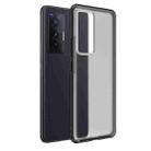 For vivo X70 Four-corner Shockproof TPU + PC Protective Phone Case(Black) - 1