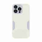 For iPhone 13 Pro Precise Hole TPU Phone Case (White) - 1