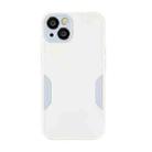 For iPhone 13 mini Precise Hole TPU Phone Case (White) - 1