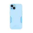 For iPhone 13 mini Precise Hole TPU Phone Case (Blue) - 1